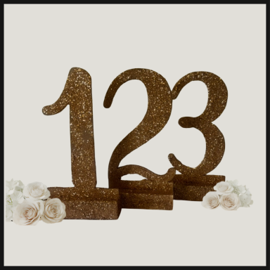 Decorative numbers 1, 2, and 3 with floral accents on a neutral background.